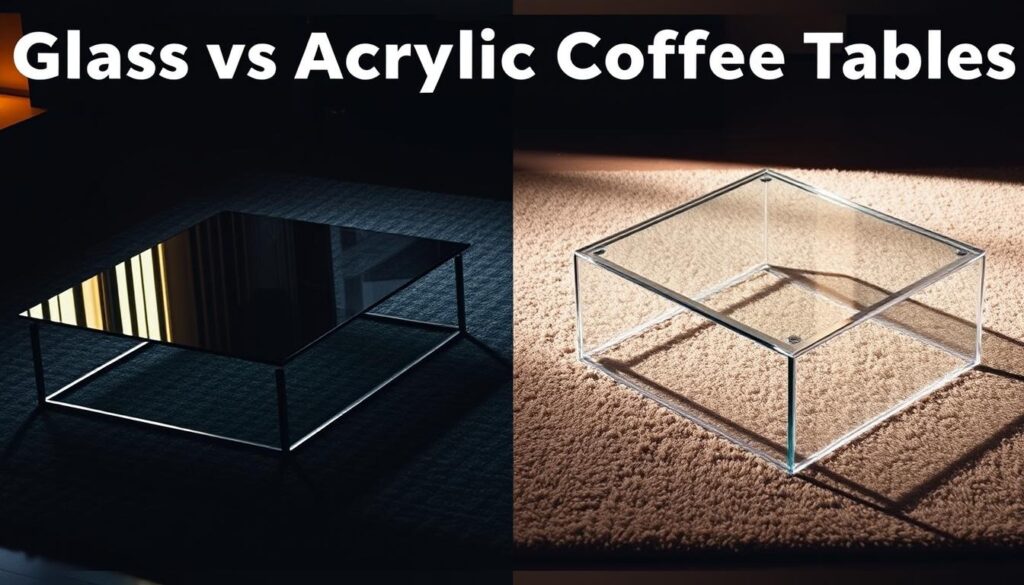 Glass vs Acrylic Coffee Tables