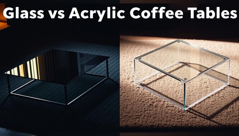 Glass vs Acrylic Coffee Tables