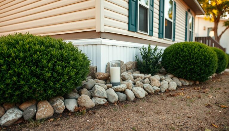 Mobile Home Rock Skirting