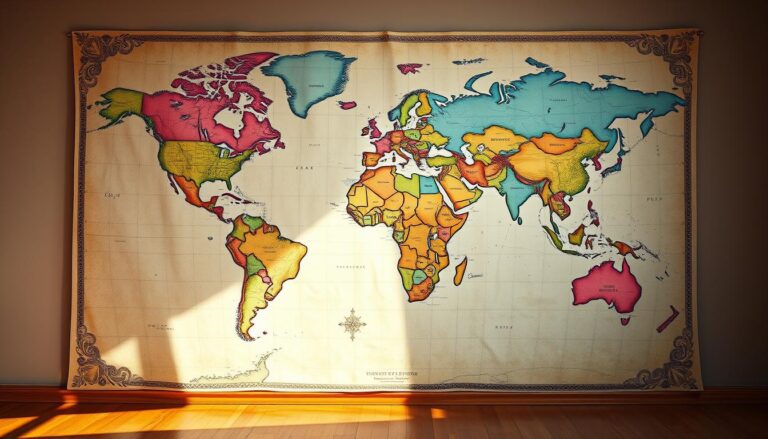 World Map Wall Decor