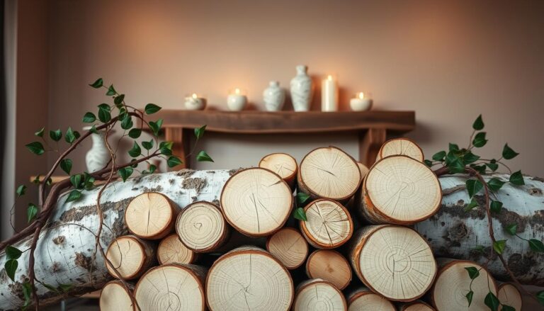 Birch Logs Decorative