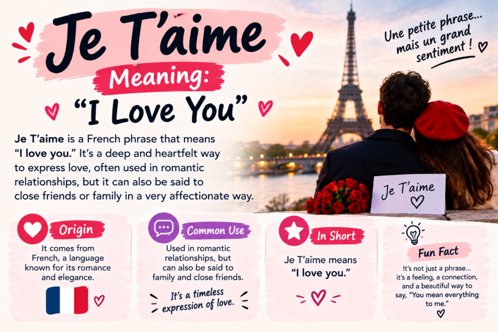 Je Taime Meaning